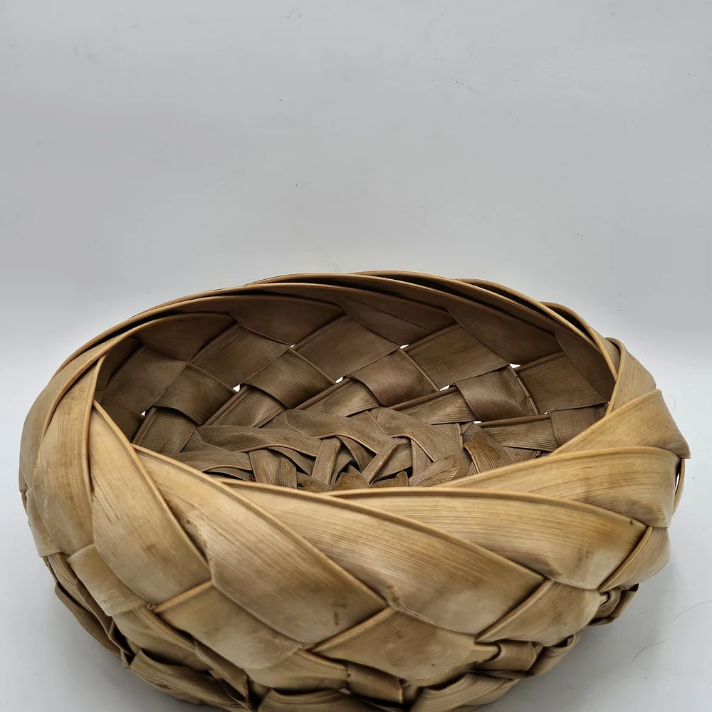 Handwoven Palm Leaf Basket